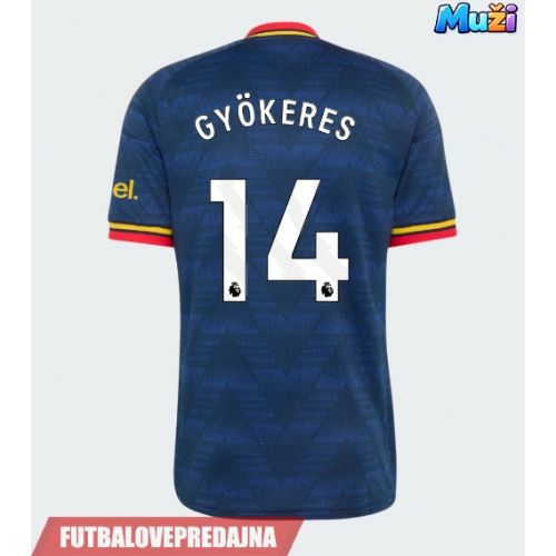 Lacne Muži Futbalové dres Arsenal Viktor Gyokeres #14 2026-27 Krátky Rukáv - Preč